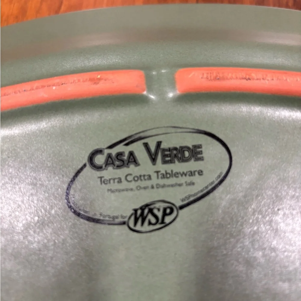 Casa Verde Terra Cotta WSP 18” Oval Serving Platter  - Green Terracotta